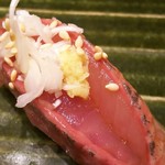 築地寿司清 - 生の鯵だそうです