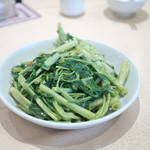 金山海鮮酒家 - 椒丝腐乳通菜　68HKD　これ美味かった