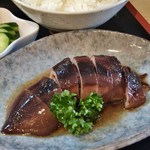 和食はなむら - いか煮付刺身付定食(\980)　いか煮付
