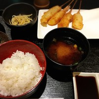 六波羅 - 串揚げランチ1,000円