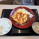 Katsuya - オムチーズチキンカツ定食¥745