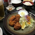 京ヶ島天然温泉 湯都里 - 唐揚げ定食