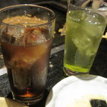 Waizu - 黒ウーロン茶ハイと緑茶ハイ