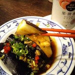 麺線屋formosa - なすのクシュクシュ食感とソースの絶妙コンビネーション