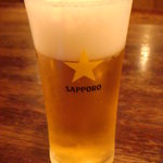 ステーキ カフェ ケネディ - サッポロ生ビール