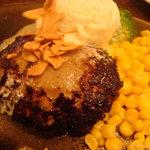 ステーキ カフェ ケネディ - ガーリックバターハンバーグ（160ｇ）