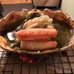御料理 寺沢 - 蟹味噌甲羅焼
