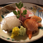 御料理 寺沢 - 槍烏賊､黒メバル､赤貝