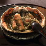 御料理 寺沢 - 蟹味噌甲羅焼