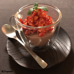 御料理 寺沢 - イチゴとチョコのブラマンジェ