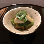 御料理 寺沢 - 穴子白煮に山菜