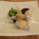 千代娘 - お通し（トリ貝の酢味噌あえ）