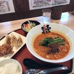 壱龍ラーメン - 担々麺サービスセット¥990-