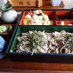 蝶家手打そば  - 天ざる蕎麦