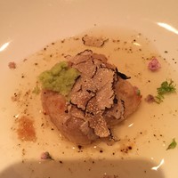 笹組 調整 - 新じゃがまんじゅう  銀あんかけ
                （サクサクねっとりした感触で冷たいあんを絡めて頂きました）