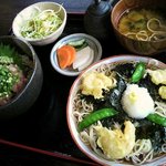 Dining 多喜川 - 天おろし+葱とろ丼セット　850円