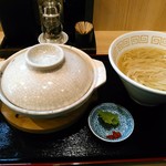 中村麺三郎商店 - 極上鶏白湯フカヒレ姿煮込みと塩そば　２８００円(税込)　塩そばは＋１００円で大盛に。