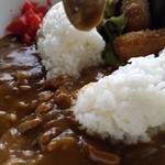 旭高原 げんき村 - 放流させると、とろ～っと流れるカレー