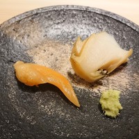 鮨 なんば 日比谷 - 青柳と鮑