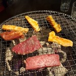 ホルモンバルヤマト - 焼いてまーす