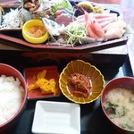 磯亭 - 刺身定食1620円