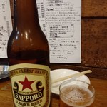Yakitori Ebisu - 瓶ビールは赤星
