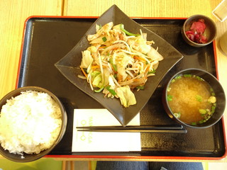 kanrapi-e-fu-doko-to - 上州豚塩野菜炒め定食