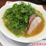 らーめん麺閣 - 九条ネギ増しらーめん　\00