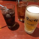 Ishinden - ドリンク類 コーラ、烏龍茶、生ビール