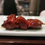 鳥田中 - 大振りなレバーは抜群の火入れ(*^▽^*)