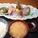 梅月 - 刺身御膳(1200円)