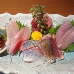 梅月 - 刺身御膳のお刺身