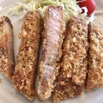 Kamioookadarumashokudou - 厚切りロースとんかつの定食