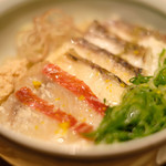 立場割烹 SSAW - 三色鯛の焼き込み飯 1000円 の三色鯛の焼き込み飯