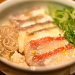 立場割烹 SSAW - 三色鯛の焼き込み飯 1000円 の三色鯛の焼き込み飯