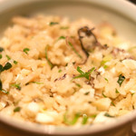 立場割烹 SSAW - 三色鯛の焼き込み飯 1000円 の良く混ぜた状態