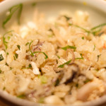 立場割烹 SSAW - 三色鯛の焼き込み飯 1000円 の良く混ぜた状態