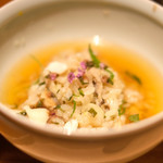 立場割烹 SSAW - 三色鯛の焼き込み飯 1000円 のお茶漬け