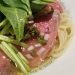 麺屋 六感堂 - 冷製 赤い生山椒そば