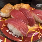 元禄寿司 - 2018年6月2日  まぐろ 赤貝