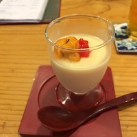 いわ志 本店 - 冷たい茶碗蒸し　雲丹とイクラのトッピング