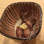 なか條 - ホタルイカ。こんなにイカって甘いものかと感動。おかわりしたかった