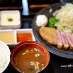 牛かつ 壱弐参 - 牛ロースかつ麦とろセット 1300円