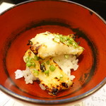 山猫軒 - 鱧西京漬け焼きに砕いた山椒とご飯