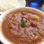 curry 草枕 - 海老とプチトマト