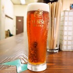 大衆食堂スタンド そのだ - 生ビールは「琥珀エビス」