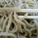 麺工房 夢想庵 - 蕎麦殻入りの蕎麦は太さがまちまちなので手切りかと