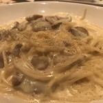 ポルチーニ筍のクリームソーススパゲッティ