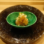 すし処 睦月 - 地物のサザエ、大根おろしと長芋和え