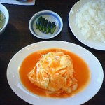 中華レストラン 竹とんぼ - Cランチのエビ玉　結構なボリュームです